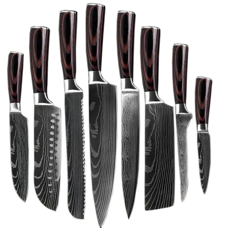 Knife Set with Kitchen Accessories