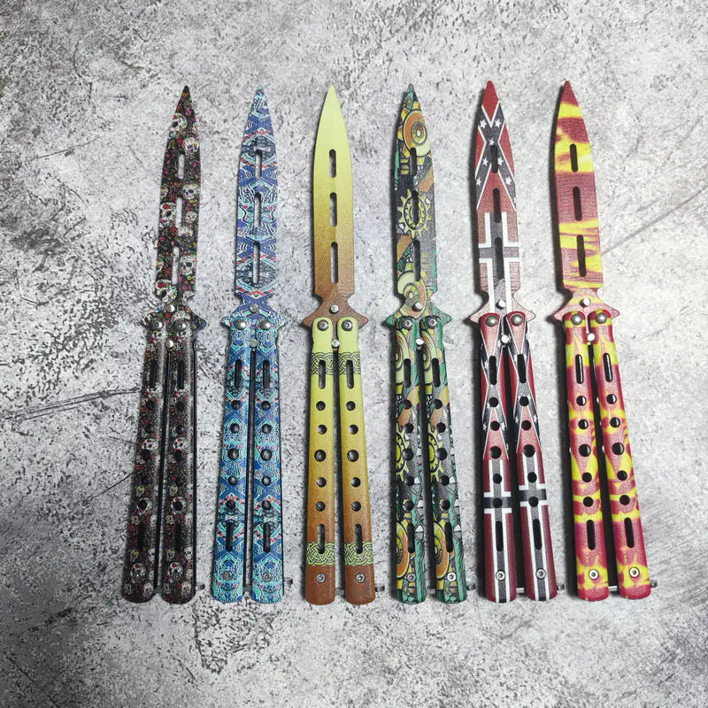 Factory Wholesale Practice Butterfly Knife Training Toy